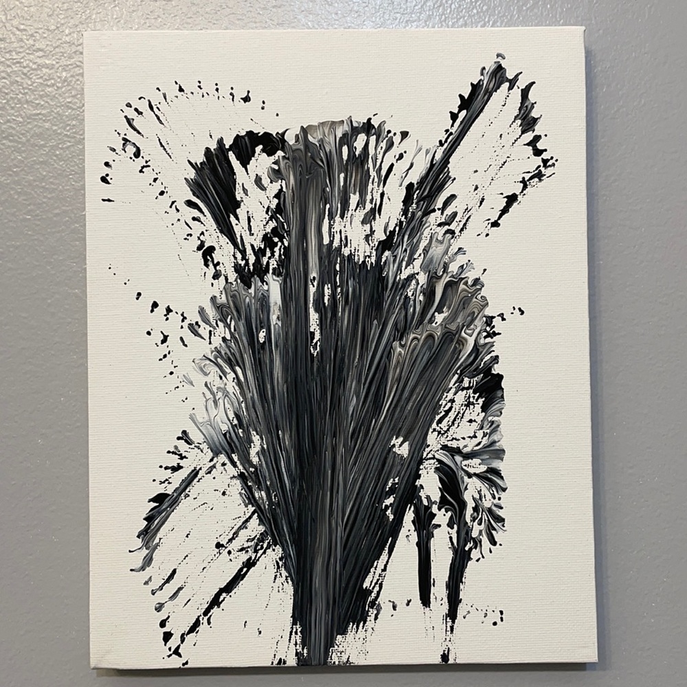 8x10 acrylic abstract canvas wall art paint